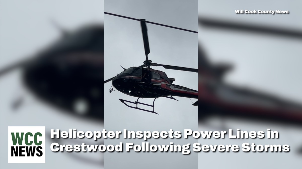 Helicopter Inspects Power Lines in Crestwood Following Severe&nbsp;Storms
